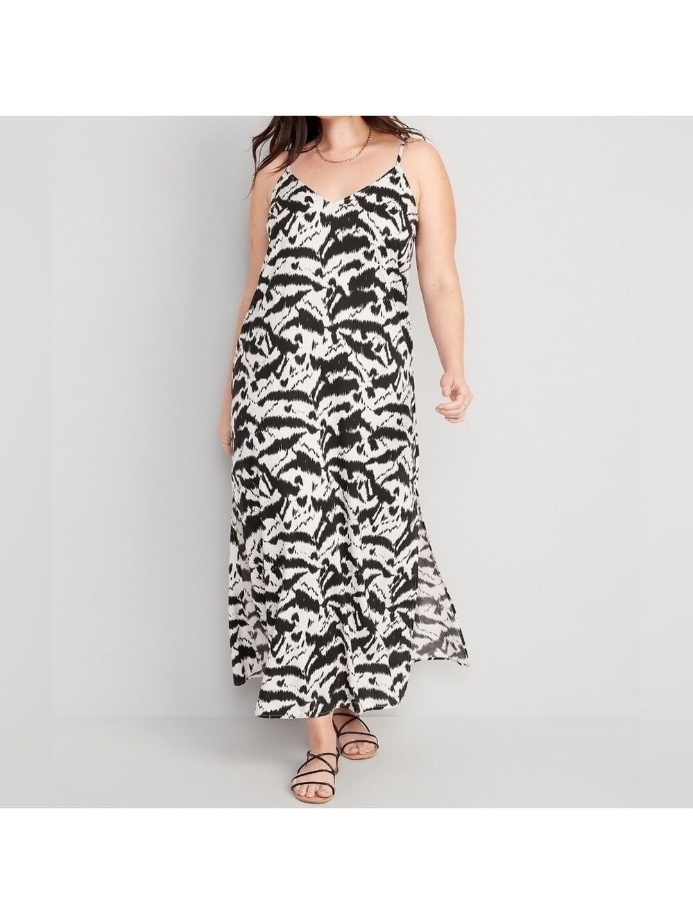 M • Old Navy • Tie-Back Maxi Slip Dress